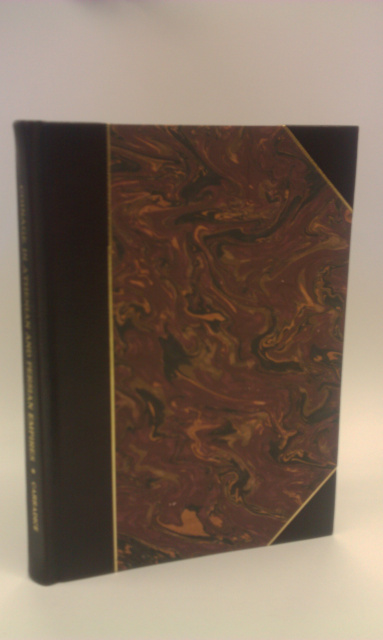 Custom Hand Marbled Paper with Genuine Leather